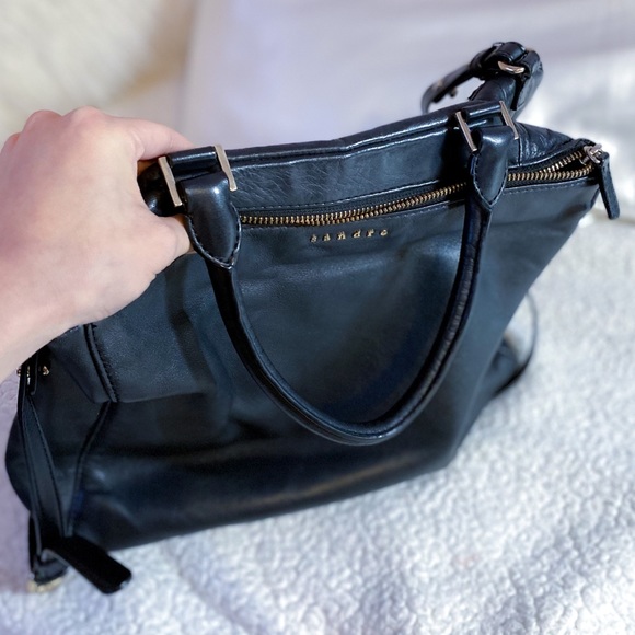 euc Sandro Paris soft leather tote - Picture 4 of 11